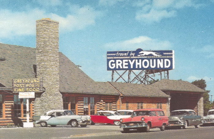 Mackinaw Michigan Greyhound Bus (newer photo)
